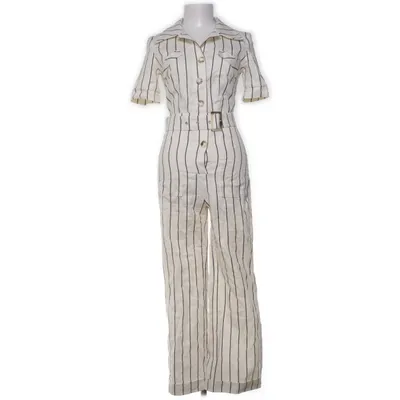 Jumpsuit (Beige, Zwart) van De LA Vali Katoen, Linnen, Polyamide, Cupro