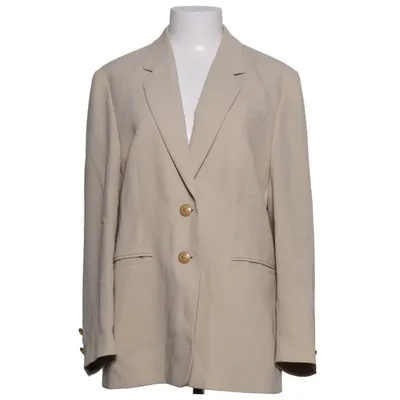 Blazer (Beige) de Marcona Polyester, Laine