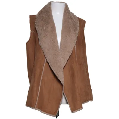Outdoor vest (Bruin) van Janina Imitatiebont, Polyester