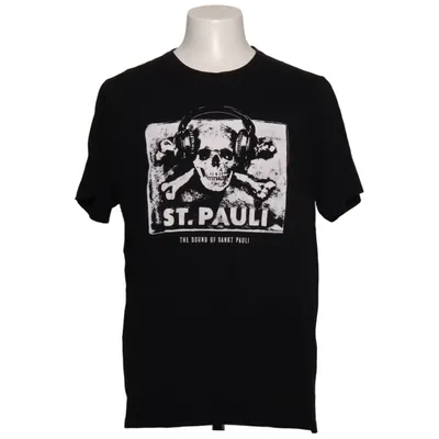 T-shirt (Sort, Hvid) fra St.Pauli Bomuld