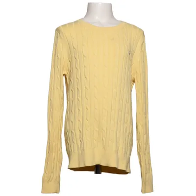 Pull-over (Jaune) de GANT Coton, Élasthane, Polyamide