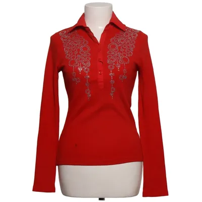 Henley shirt (Red) from WanLi Cotton, Polyamide