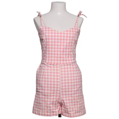 Jumpsuit (Pink, White) from Collectif Vintage Cotton, Elastane