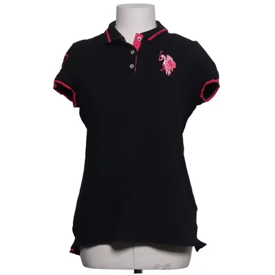 Pikétröja (Svart, Rosa) från U.S. Polo Assn. Bomull, Elastan