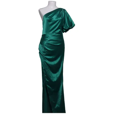 Aftenkjole (Grøn) fra Double Crazy Elastan, Polyester