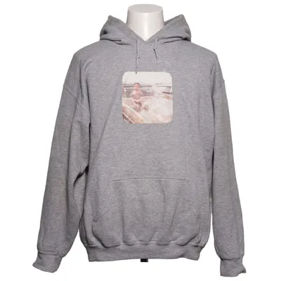Sweat à capuche (Gris) de Mennace Coton, Polyester
