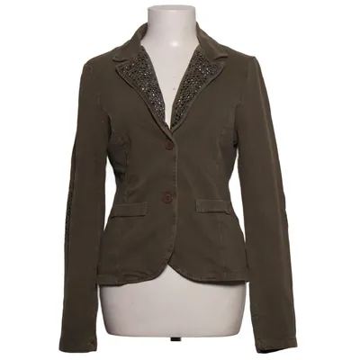 Blazer (Green) from Your&Self Cotton, Elastane