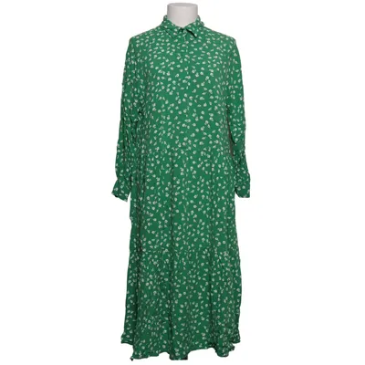 Långklänning (Grön, Vit) från H&M Viskos