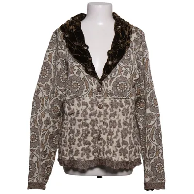 Cardigan (Beige, Brun) fra Eva & Claudi Akryl, Polyamid, Uld