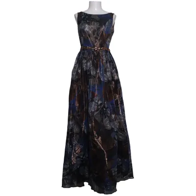 Evening gown (Blue, Brown, Multicolored) from Adolfo Dominguez Metallic fiber, Silk