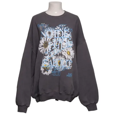 Collegetröja (Grå, Flerfärgad) från Bershka Bomull, Elastan