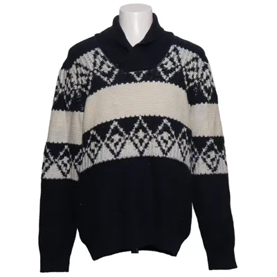 Strickpullover (Schwarz, Weiß) von Campus Baumwolle, Polyamid, Wolle