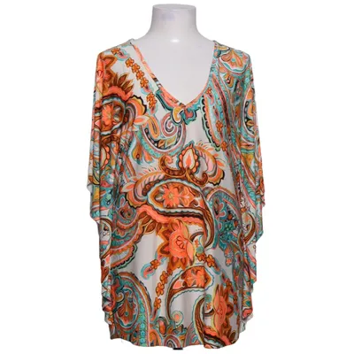 Top (White, Multicolored) from Trois Ka Elastane, Polyester