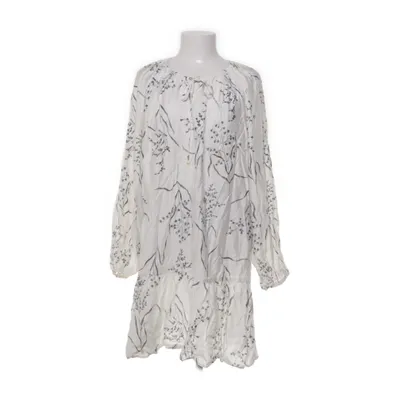 Jurk (Wit, Grijs) van H&M Viscose, Polyester