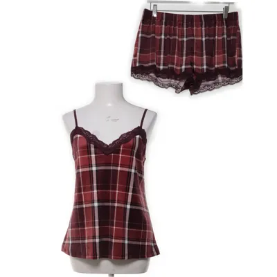 Pyjama (Lila, Meerkleurig) van Hunkemöller Elastaan, Polyester