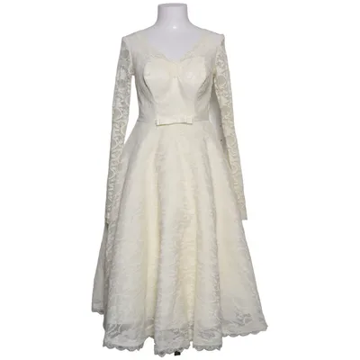 Cocktail dress (Beige) from Unique Vintage Elastane, Polyester