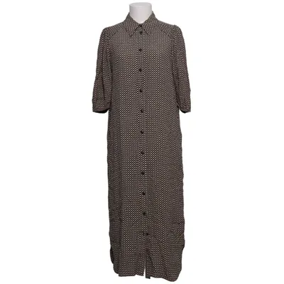 Shirt dress (Blue, Beige) from Ganni Viscose