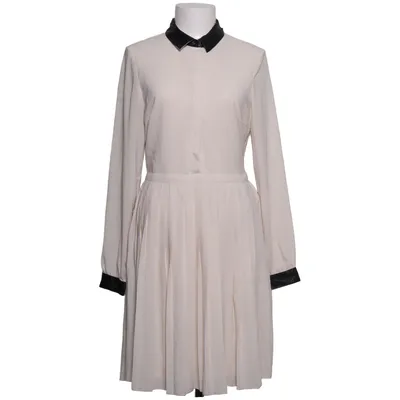 Dress (Beige, Black) from Mint & Berry Polyester, Polyurethane, Viscose