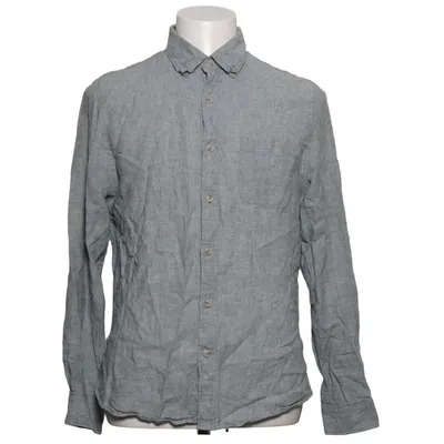 Chemise (Gris) de Dressmann Coton, Lin