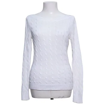 Sweater (Hvid) fra Lauren Ralph Lauren Bomuld, Viscose