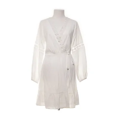 Wrap dress (White) from SBetro Polyester, Viscose