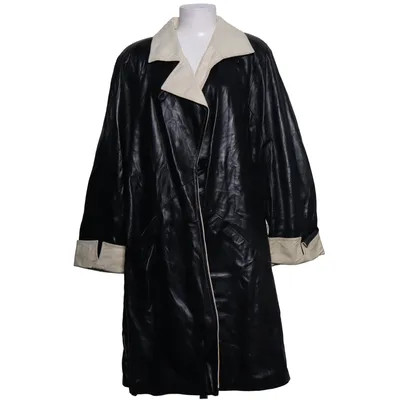 Ledermantel (Schwarz, Beige) von PG Leather Fashion