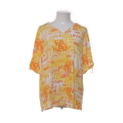 T-shirt (White, Orange, Yellow) from Gigi Modelle Elastane, Viscose