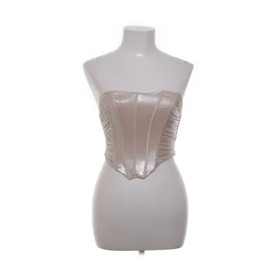 Tubetop (Beige) fra Bershka Elastan, Polyester