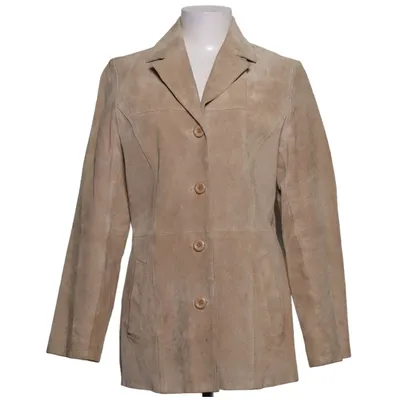 Ledermantel (Beige) von Auluna Leather Company Leder, Polyester