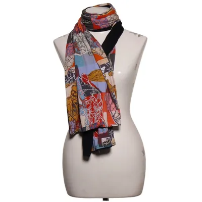 Écharpe (Noir, Multicolore) de Aventures des Toiles Élasthane, Polyamide, Viscose