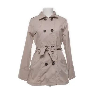 Trenchcoat (Beige) Polyester, Bomuld