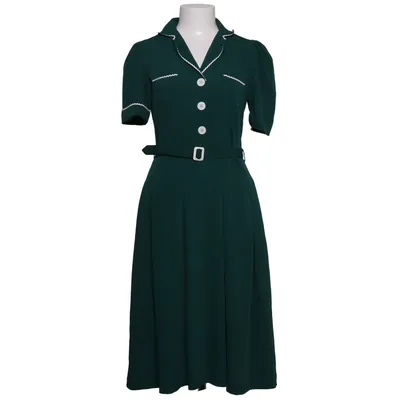 Jurk (Groen) van Rock n' Romance Polyester