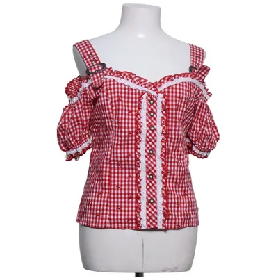 Dirndl blouse (Rood, Wit) van Brandl Tracht Katoen, Elastaan, Polyester