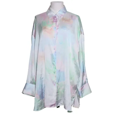 Blouse (Wit, Meerkleurig) van Zara