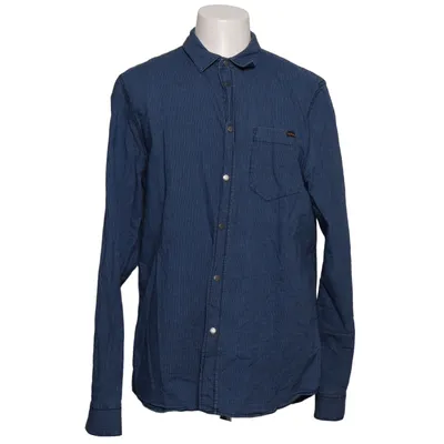 Jeansskjorte (Henry Indigo Stripe) fra Nudie Jeans Bomuld