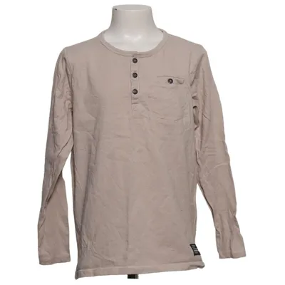 Henley shirt (Beige) from D.M.D by Denim Day Cotton