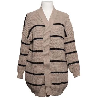 Cardigan (Beige, Sort) fra Shein Polyester