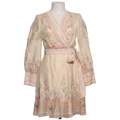 Wrap dress (Beige, Multicolored) from By Malina Linen, Silk, Viscose