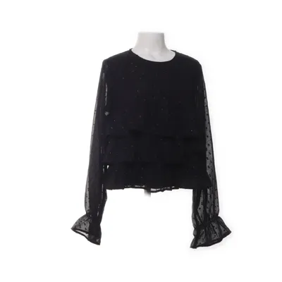 Blouse (Black) from Gina Tricot Metallic fiber, Polyester