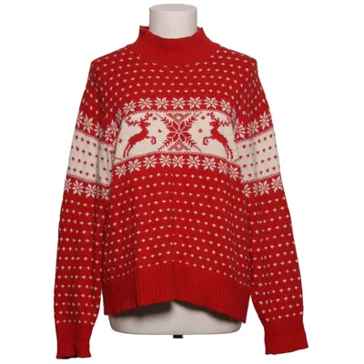 Christmas sweater (Red, White) from White Stag Angora, Polyamide, Silk