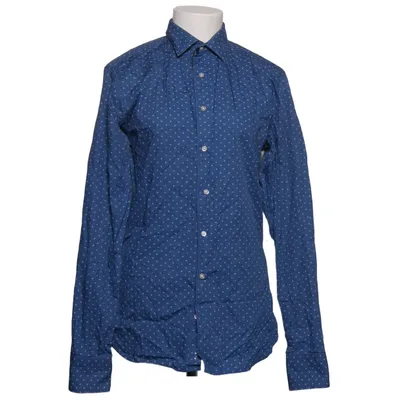 Skjorte (Blå, Hvid) fra The Shirt Factory Bomuld