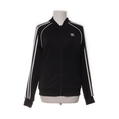 Trainingsjack (Zwart, Wit) van Adidas Katoen, Elastaan, Polyester