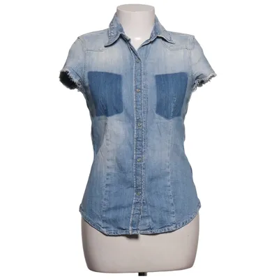 Jeansskjorta (Blå) från Luxury Vintage Bomull, Elastan