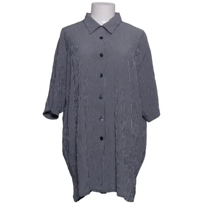 Chemise à manches courtes (Blanc, Bleu) de Canda C&A Polyester, Viscose
