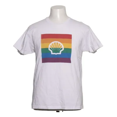 T-shirt (White, Multicolored) from JHK Cotton