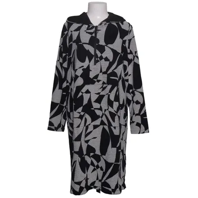 Robe à capuche (Noir, Blanc) de Miss Via Élasthane, Polyester, Viscose