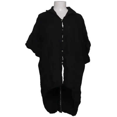 Short sleeve shirt (Black) Linen