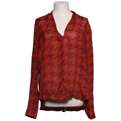 Bluse (Rot, Braun) von Funky Staff Seide, Viskose