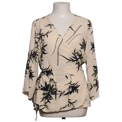 Wrap blouse (Beige, Green) from Instinct Viscose