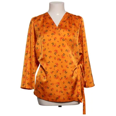 Slå-om bluse (Orange, Rød, Grøn) fra Rodebjer Polyester